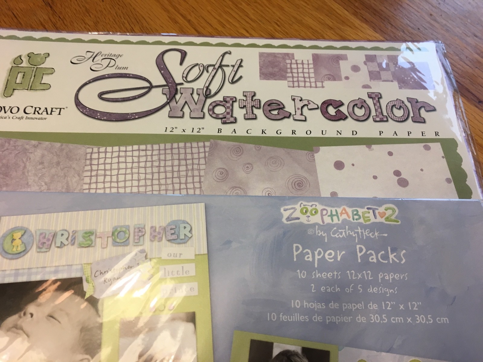 LOT of 4 Packs Scrapbook Pages and Papers Provocraft Zoofabet Colorbok CM NEW