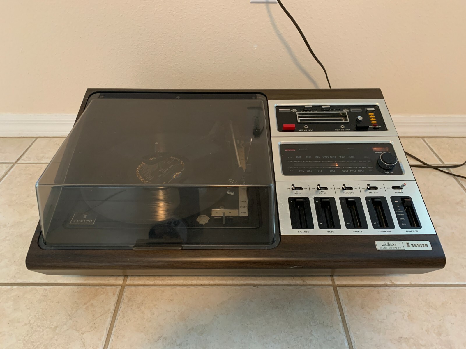Vintage Zenith Allegro Sound System. FOR PARTS!!! | eBay
