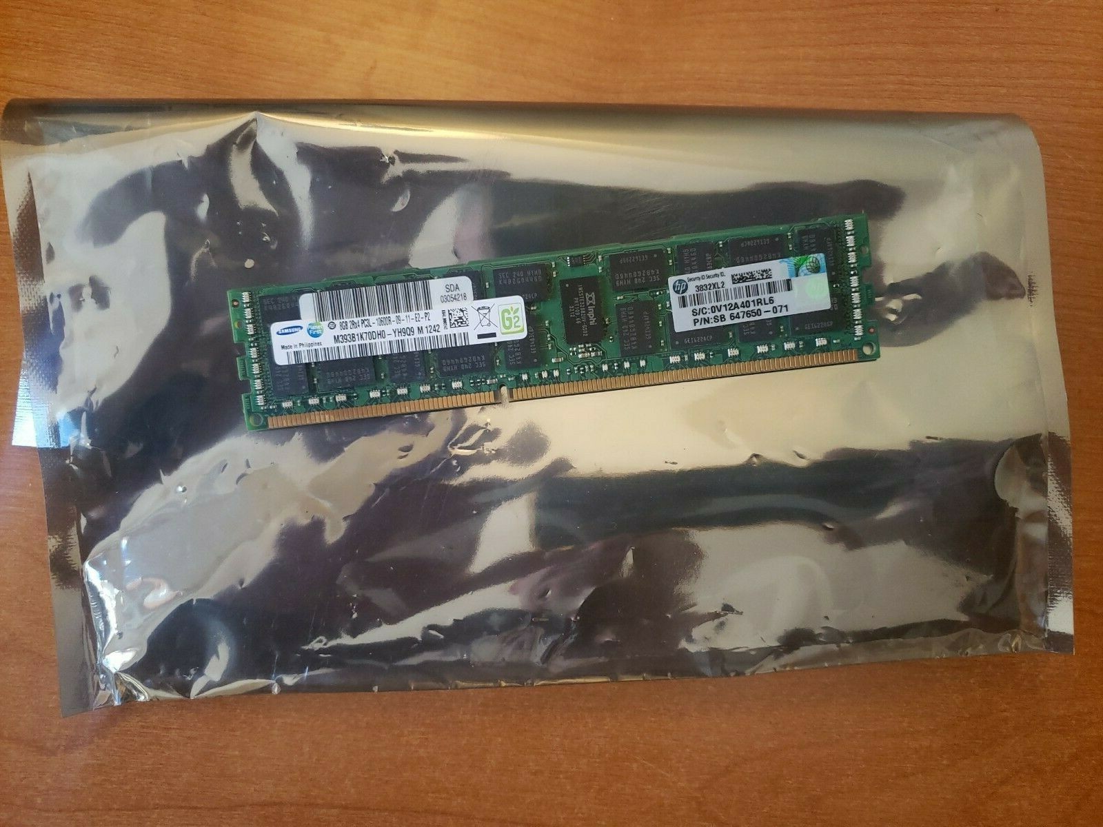 647650-071 HP Genuine OEM 8GB (1x8GB) PC3L-10600 DDR3-1333