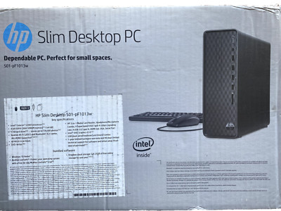 NIB HP S01-pF1013w Slim (1TB HDD, Intel Celeron G5900, 3.4GHz, 4GB RAM) Desktop