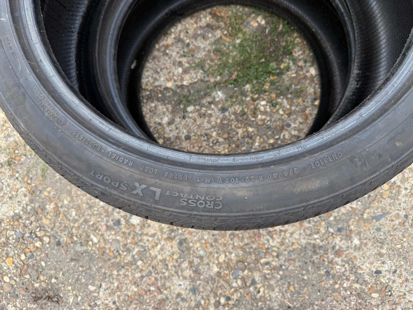 275 40 22 Continental, CC LX, XL, M+S, 108Y, x2 A Pair 6.4mm (F1_tyres) FO YD135