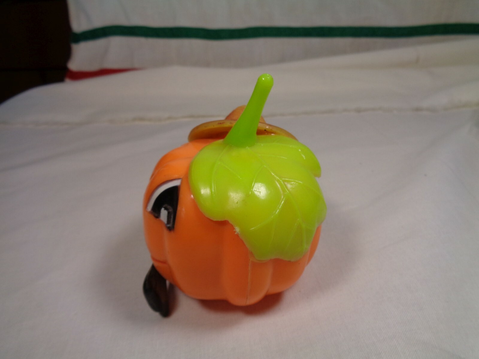 Vintage Halloween Pumpkin Toy Fun World Jack O Lantern Hard Plastic