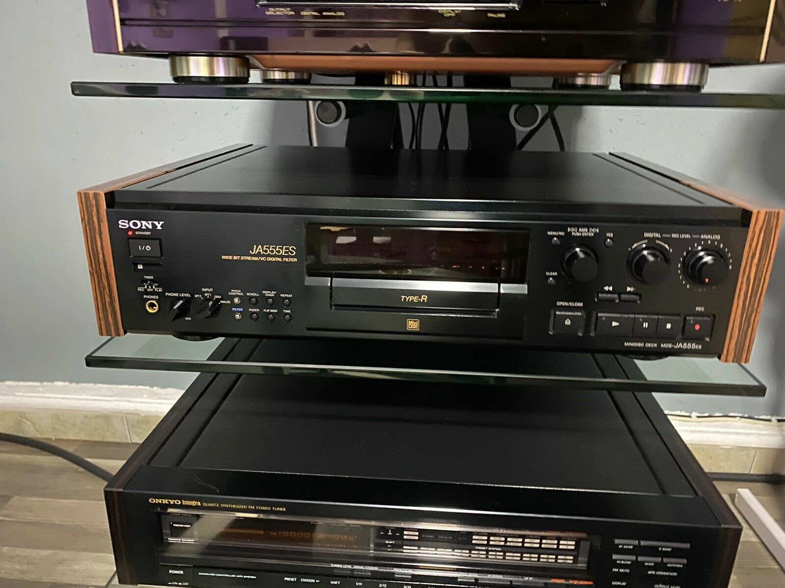 For Sony MDS-JA555ES Minidisc Wooden Sides Side Panels Side For Sony MDS-JA555ES Minidisc Wooden Sides Side Panels Side