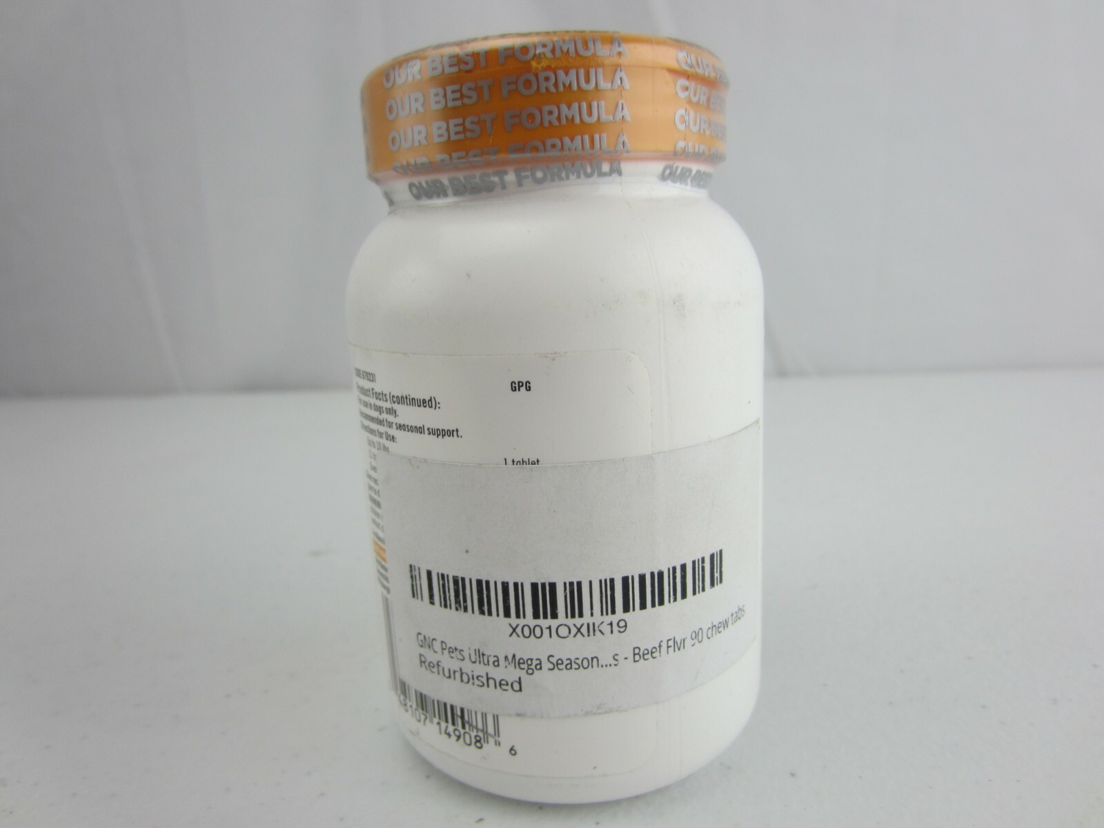 GNC Pet Ultra Mega Seasonal Support Adult Dogs 90 Tablets (Beef flavor) NEW