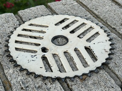 GT Cheese Grater Crank Sprocket White 43T Chainring Old School BMX Performer 80s