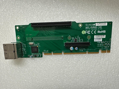 Supermicro AOC-2UR68-i4G 1U Ultra Riser 4-Port PCI-E 3.0 x16 1GbE Intel I350