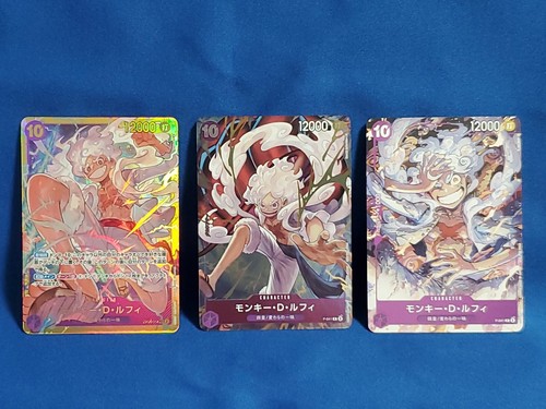 One Piece Card Game Monkey D Luffy 3set P-041 OP05-119 Gear