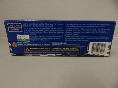 2009 Boy Scouts of America Grand Prix Pinewood Derby Kit New in Box