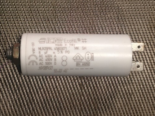 スターリミルク MPC 在庫4 ICAR Ecofill MLR25PRL 8uF 400/500V 50+60Hz Motor run