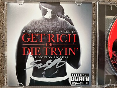 50 CENT SIGNED GET RICH OR DIE TRYIN CD  CURTIS JACKSON AUTOGRAPHED G UNIT