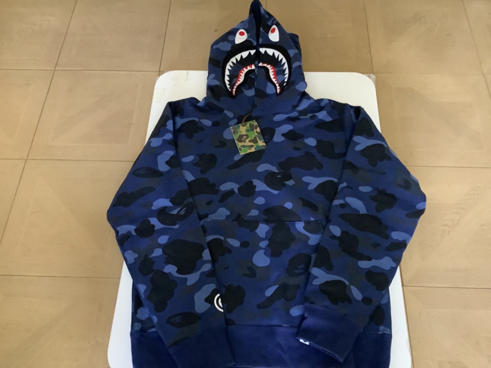 トップス BAPE COLOR CAMO SHARK HOODIE NAVY S BAPE Color Camo Shark Full Zip Hoodie (FW22) Red NavyBAPE