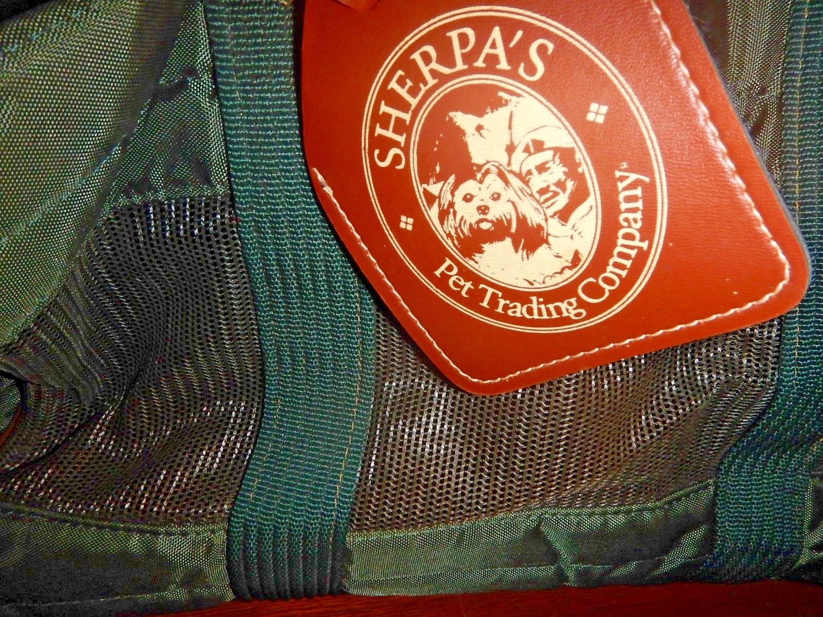 Nice Sherpa's Pet Trading Company Green Pet Carrier Size Small 17
