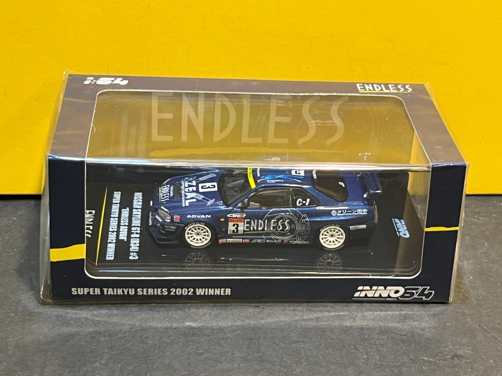 1/64 INNO64 NISSAN SKYLINE GT-R (R34) #3 ENDLESS ADVAN SUPER