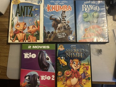 Animated Animal Kids Movies (Rango, Khumba, The Secret Of Nimh, Antz, Rio/Rio 2)