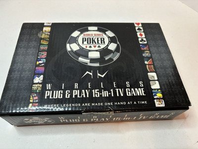 EXCALIBUR WIRELESS WORLD SERIES OF POKER 15 IN 1 PLUG & PLAY TV VIDEO GAME