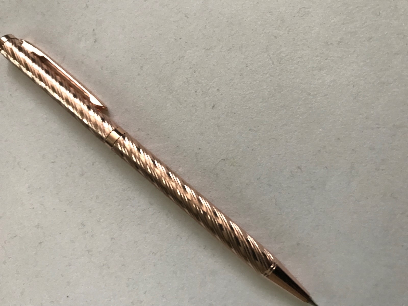 Slim Elegant Solid .925 Sterling Silver/Vermeil Pen,Ballpoint,Twist,1 Refill,NIB