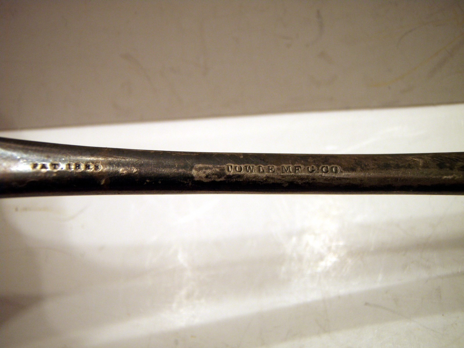 Vintage Powle Silver Plated Ladle Spoon Flatware Silverware Dipper