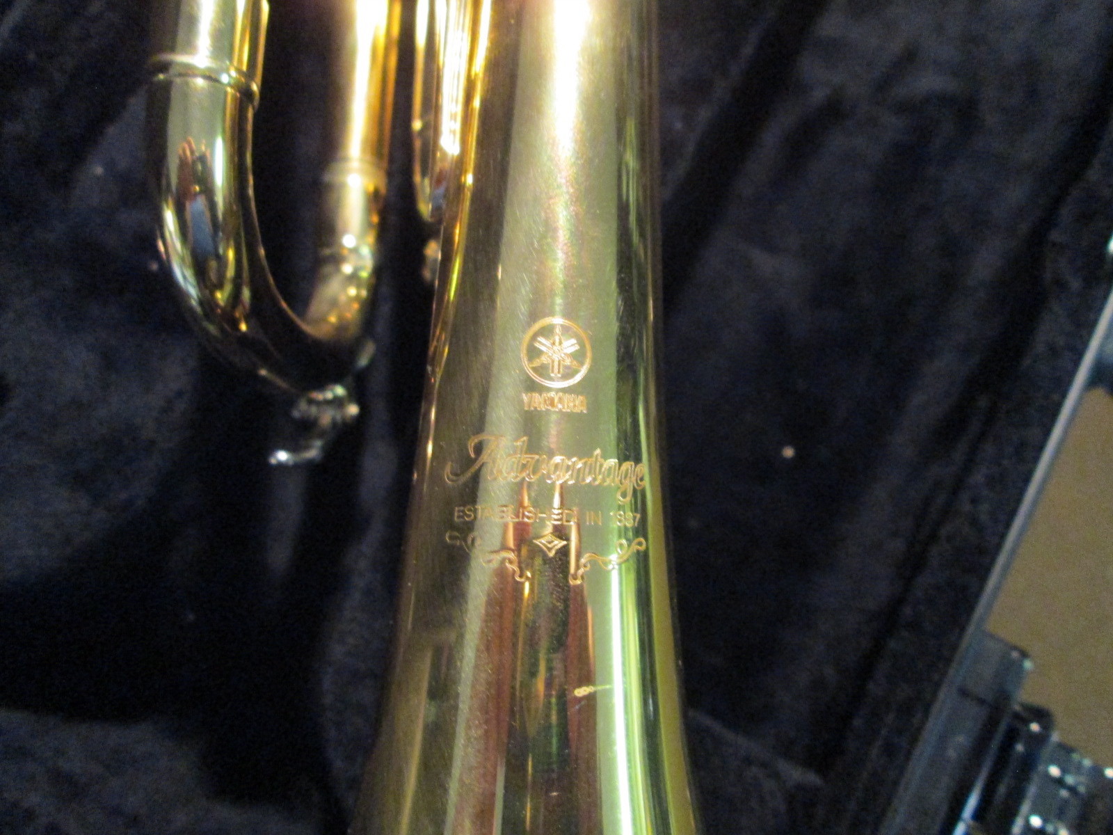 YAMAHA ytr200ad II Trumpet & Case #UXX624 MIC SUPER CLEAN & functional