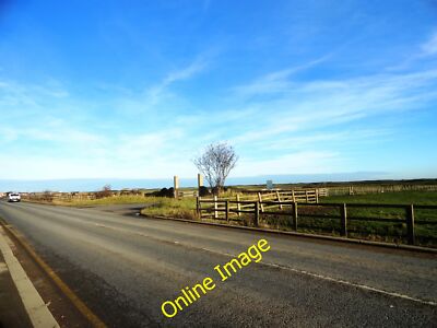 Photo 6x4 Entrance to North Gare Road Seaton Carew The two pillars mark t c2012