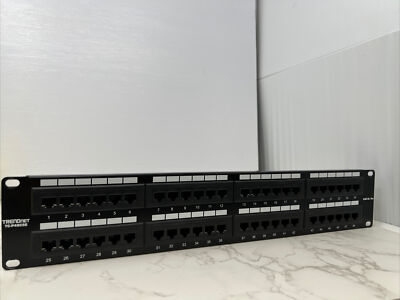 Trendnet TC-P48C5E 48-Port Cat5E Rj45 Utp 19 Inch Rackmount Patch Panel