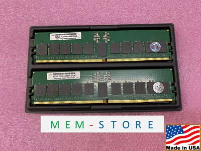 64GB 2x32GB DDR5-5600 RDIMM RAM Memory for Intel Server D50DNP M50FCP Compatible