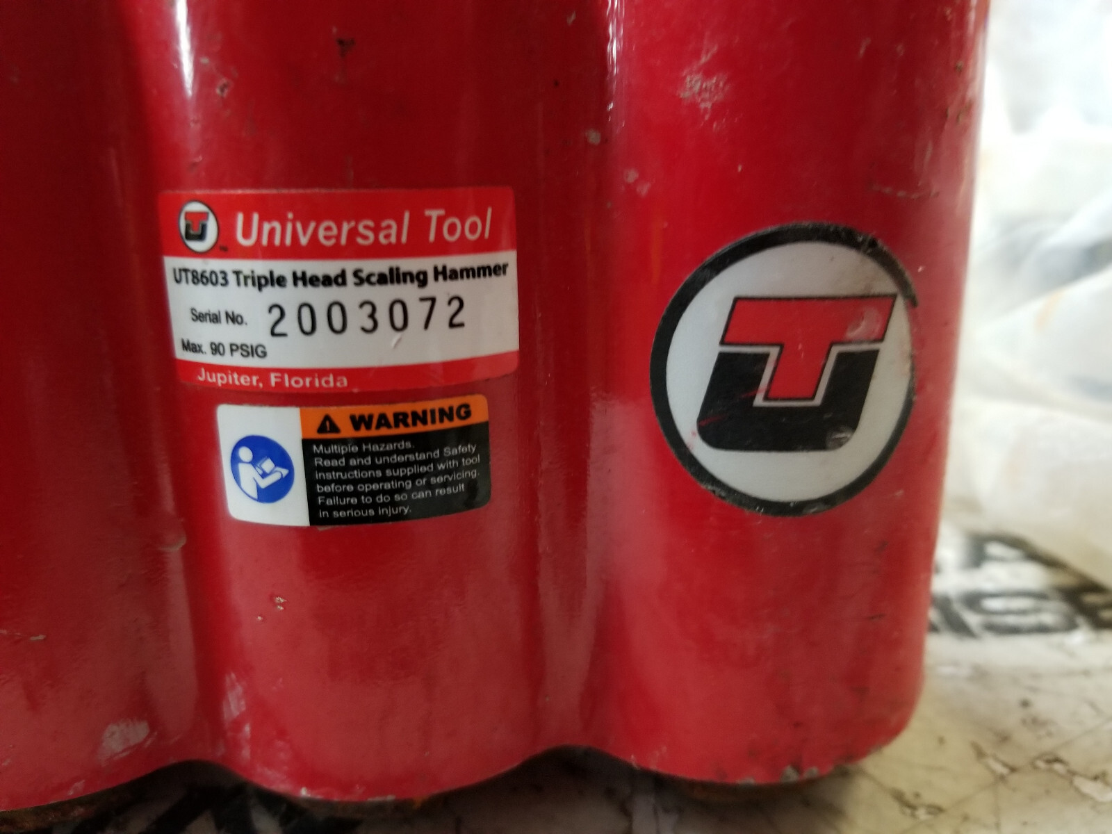 UNIVERSAL TOOL UT8603 Triple Head Scaling Hammer RE0324 - Picture 5 of 9