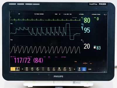 PHILIPS INTELLIVUE MX800 MULTI-PARAMETER TOUCH SCREEN PATIENT MONITOR 865240