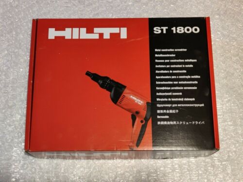 HILTI ST1800 Adjustable Torque Screwdriver, 120V Corded BRAND NEW.