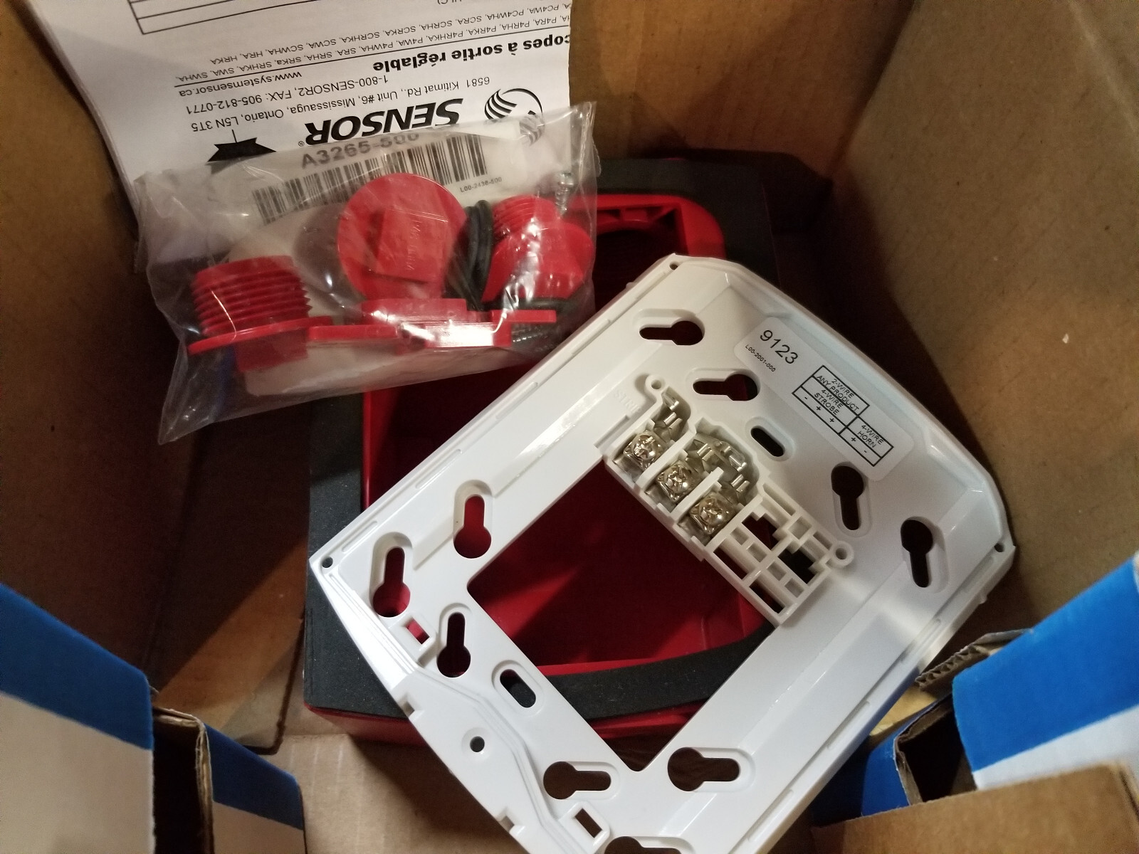 MIRCOM P2RKA 12/24V 2-Wire SpectrAlert Advance Horn/Strobe, Red - Picture 4 of 5