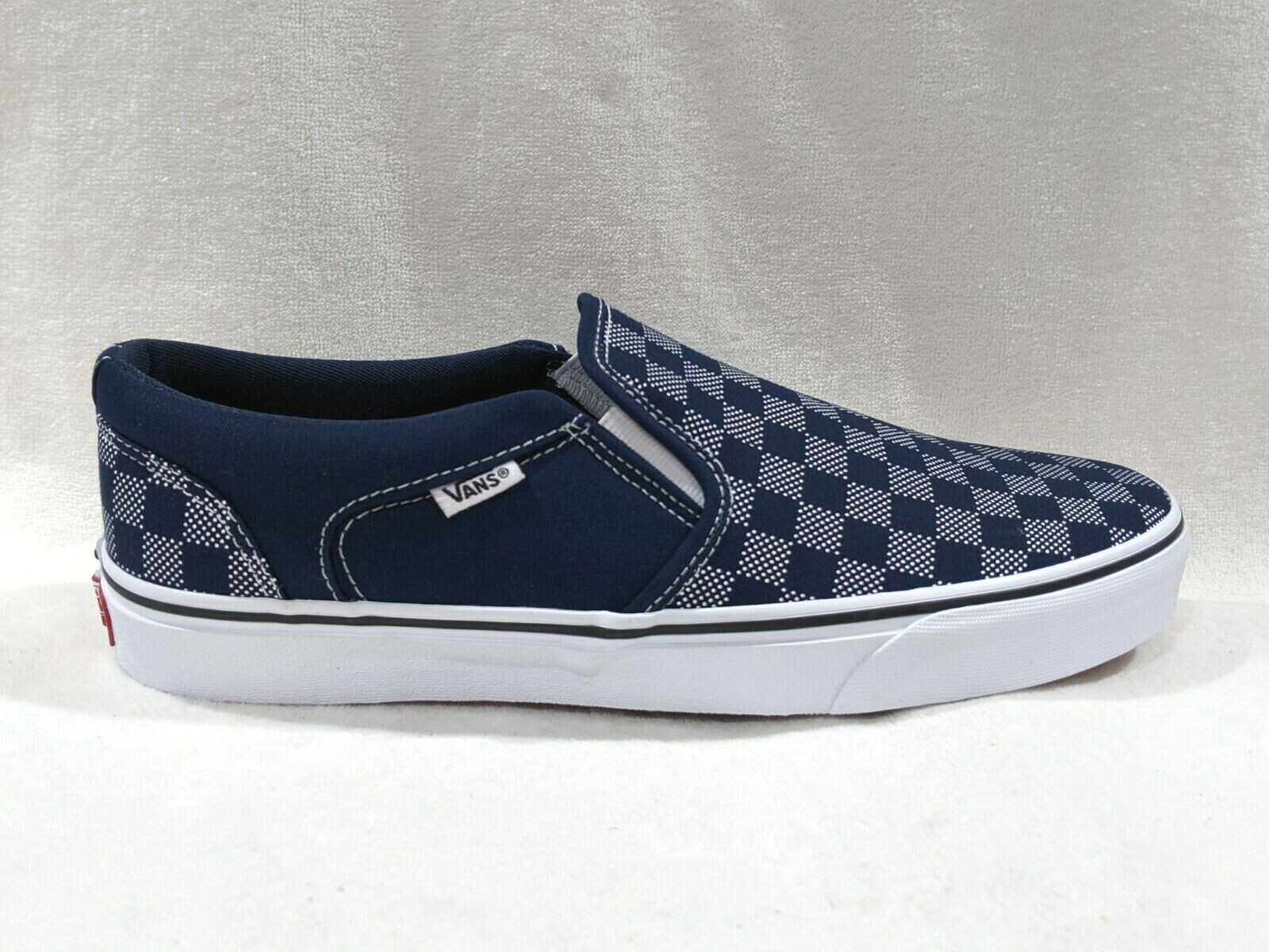 asher blue checkered vans