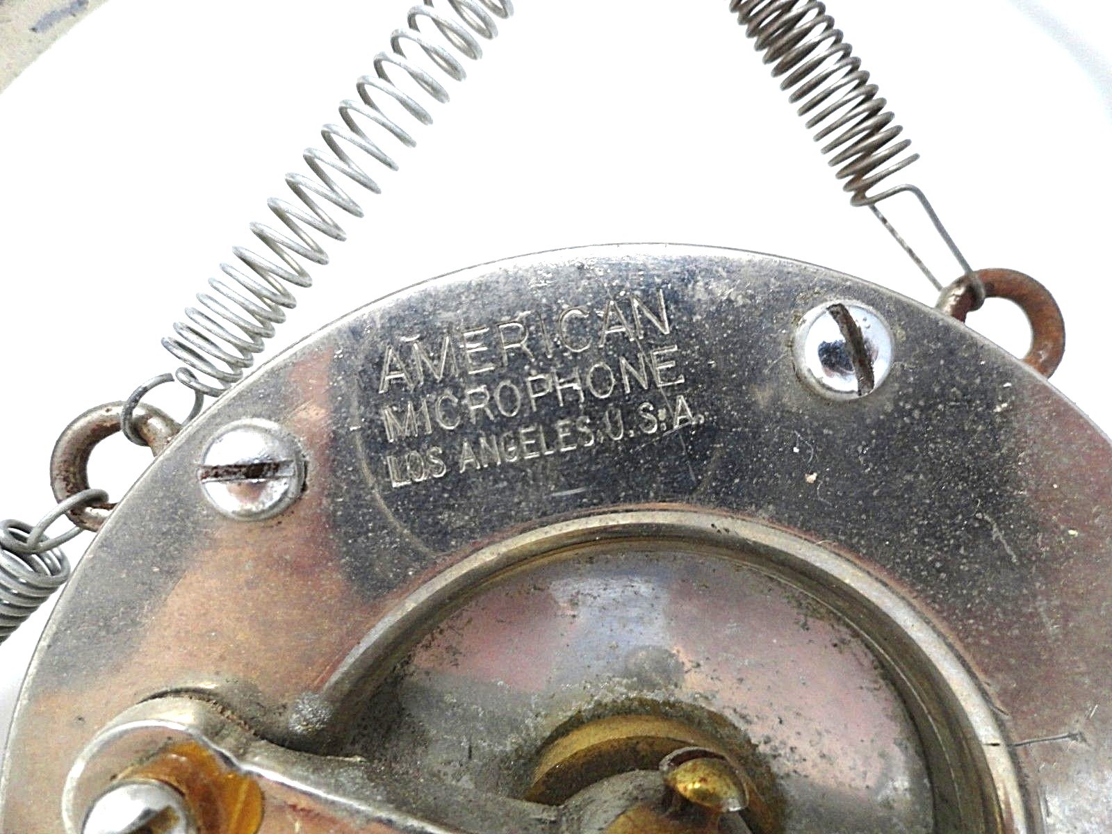 Antique American Microphone Co - Hanging Carbon Spring Microphone - 1920s-30s