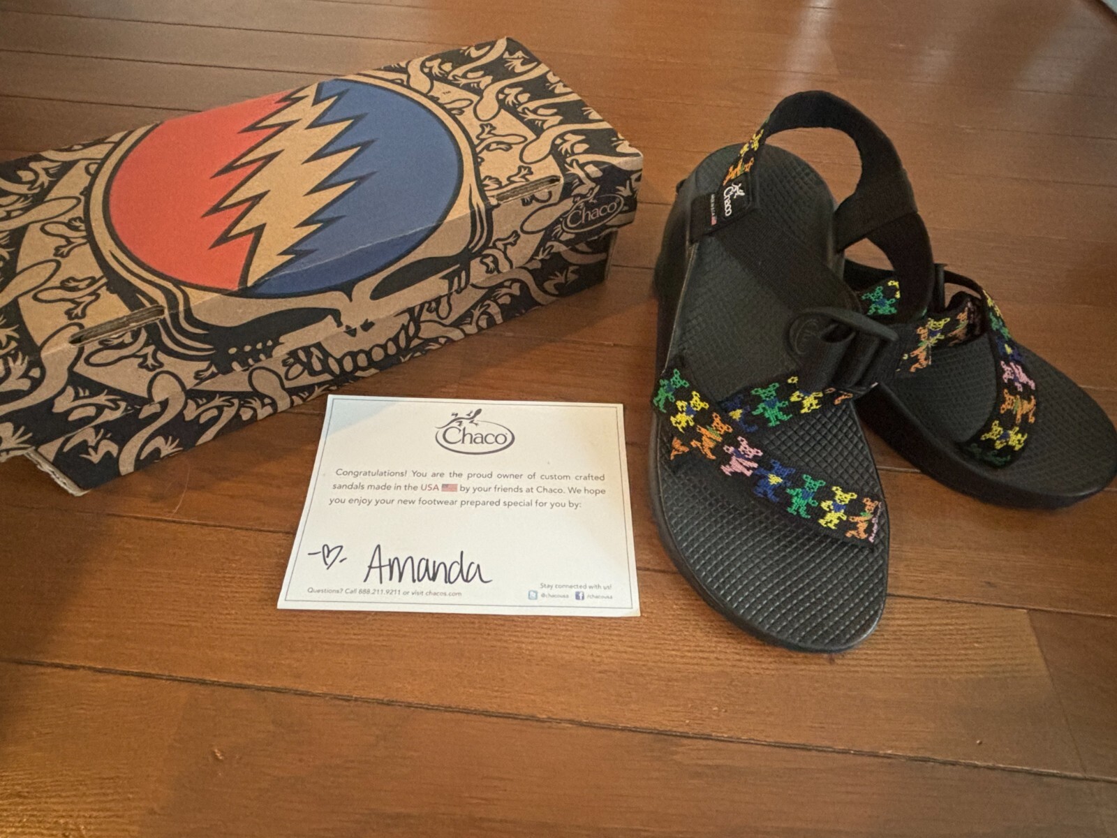 レア！Chaco Z1 Grateful Dead edition US8 Chaco Z1 Classic Sandals Grateful Dead Dancing Bears Mens Sz