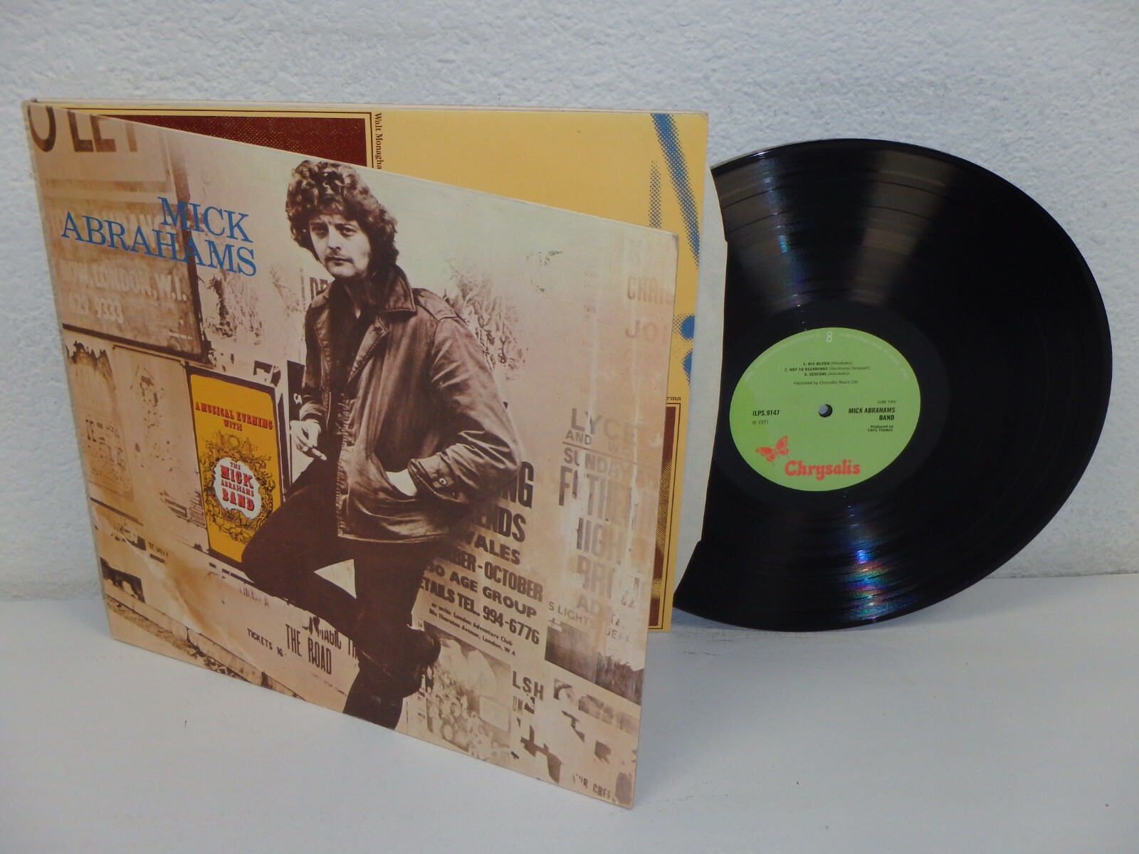 MICK ABRAHAMS BAND self-titled UK LP Chrysalis ILPS.9147 A