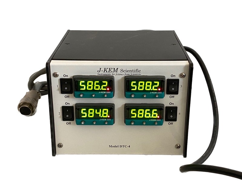 J-KEM Model DTC-4 Temperature Controller 1200W 10A 60Hz USB 4x3300