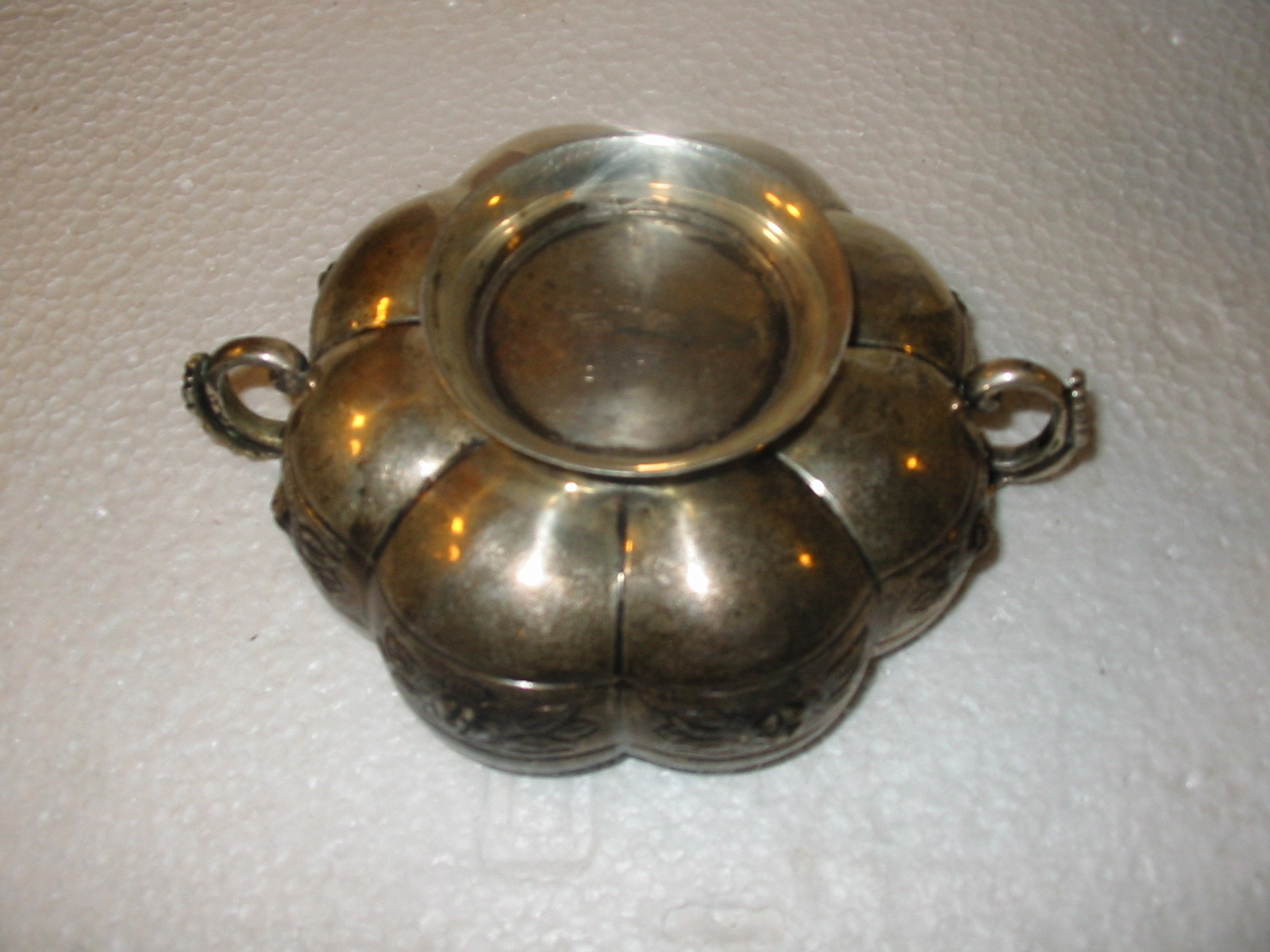 Sanborns Mexican Silver Bowl Aztec Rose 6'' 925 sterling silver 188 grams #2168