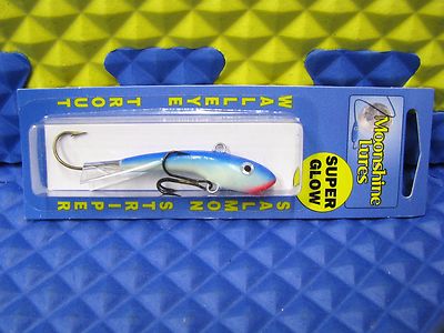 Moonshine Super Glow Lures Shiver Minnow Size 3 w/Hooks CHOOSE YOUR COLOR!