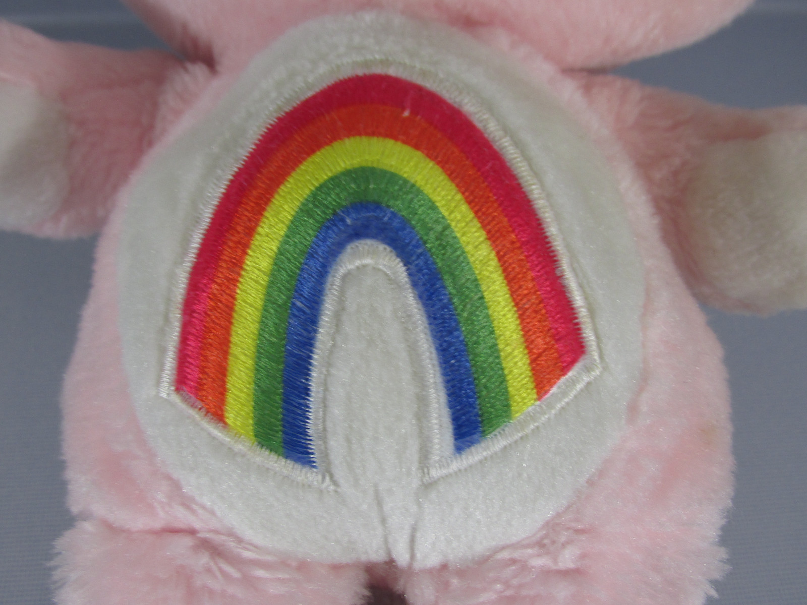 Vintage Care Bears Stuffed Plush Pink 1983 Cheer Bear By Kenner 13 Inch