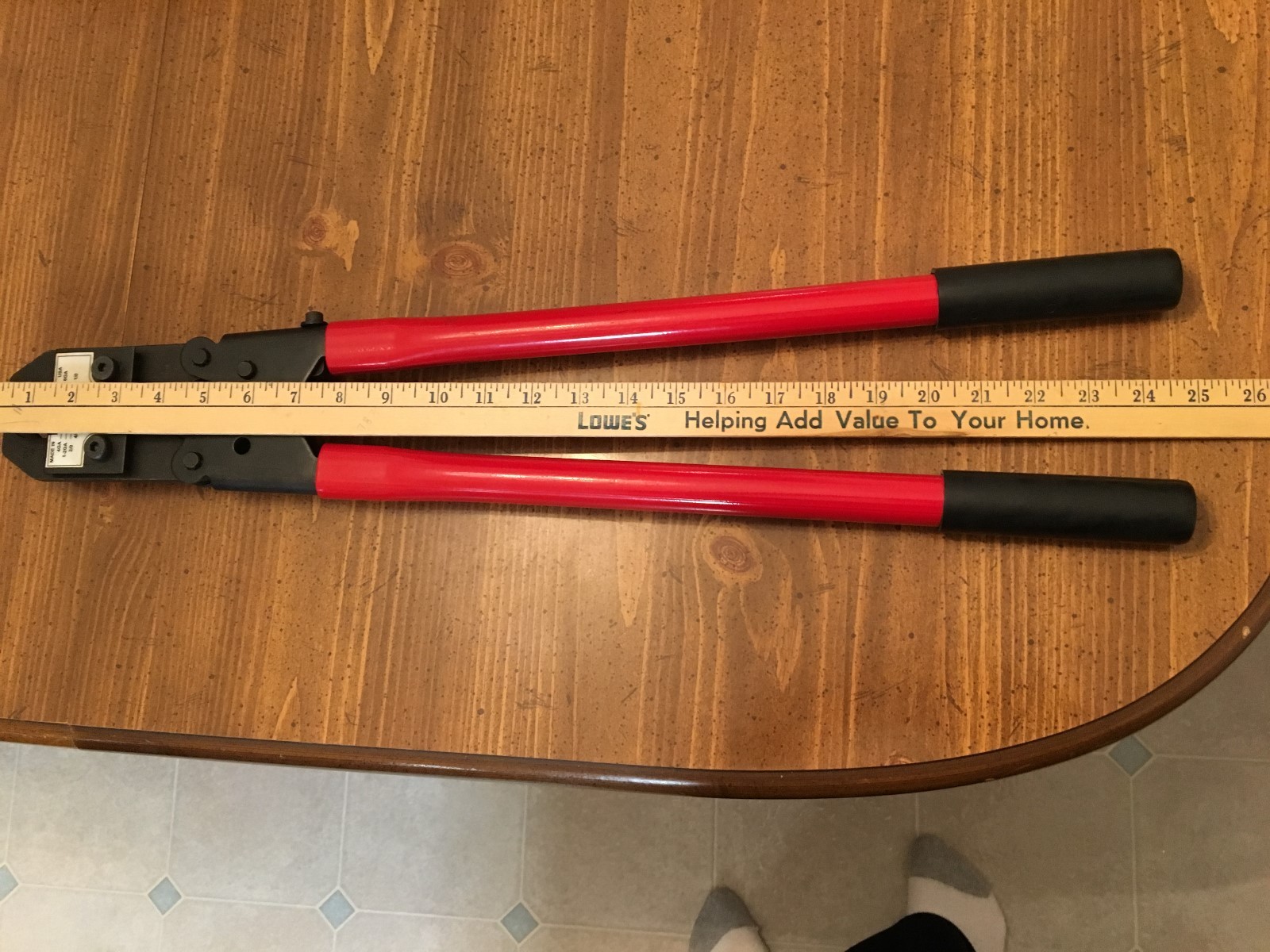 EZ Red Heavy-Duty Crimpers B795 USA 24 inch Copper lugs cast terminals