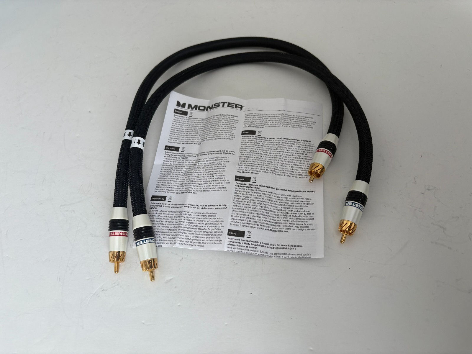 MONSTER CABLE　M Series M1000 I Monster Cable M Series M1000 Gen 2 stereo audio RCA
