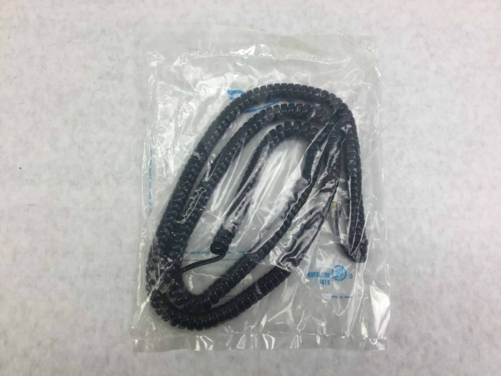 ICC  Coiled Telephone Handset Cord 25'  Black  ICHC425FBK   Lot of 9