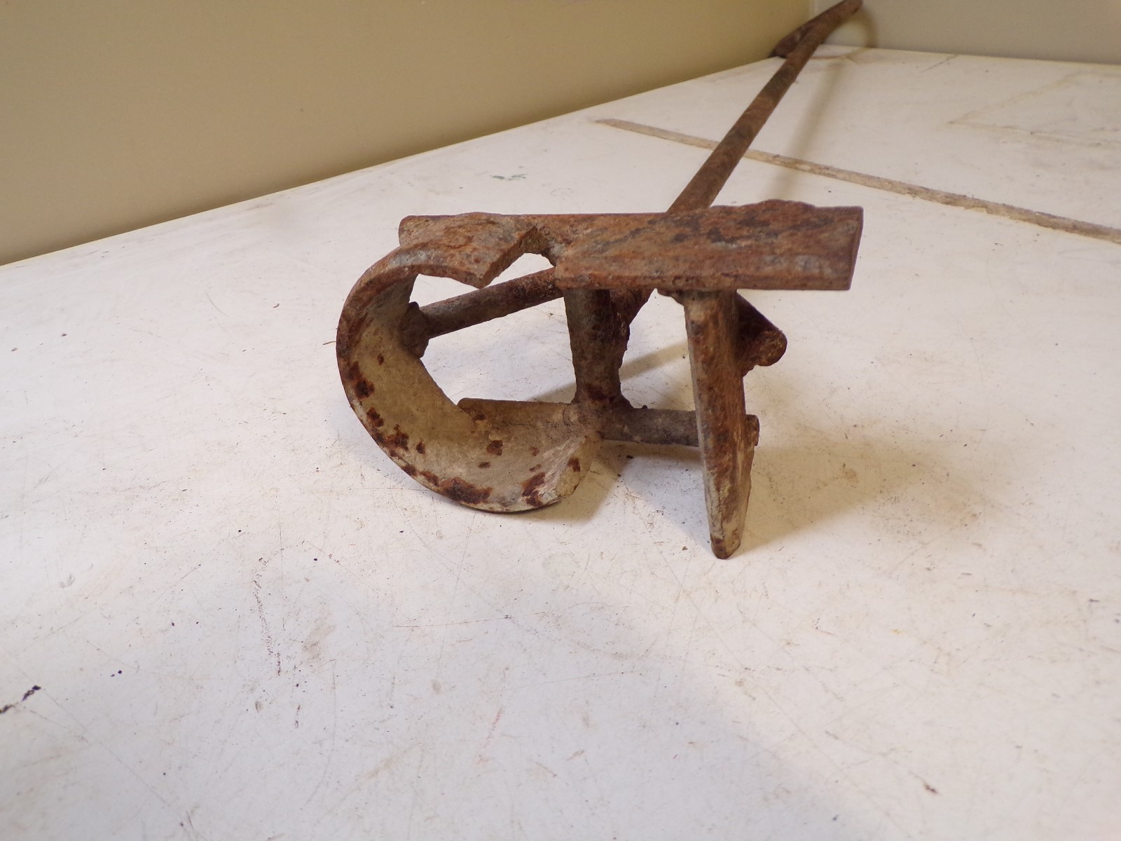 Large Old Western Branding Iron CI from Kansas Ranch