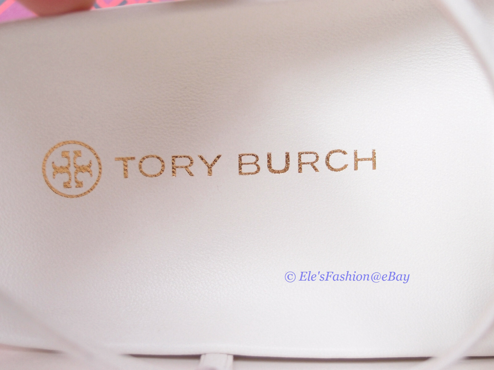 Pre-owned Tory Burch Patos Disk Thong Cloud Leather Sandal Ivory Us 9 Authentic In White
