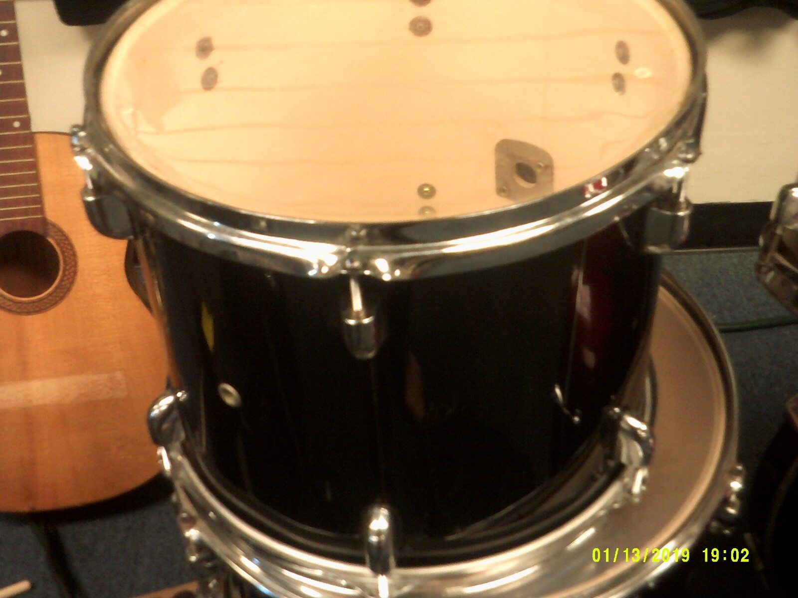 pdp  13 dia by 11 deep Tom drum  black