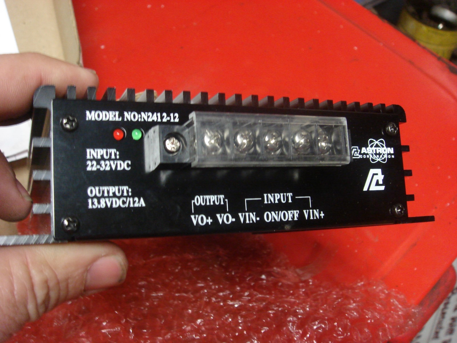 NEW Astron N2412-12 DC Converter 22-32 V DC in/13.8 V DC 10A out - Free Shipping