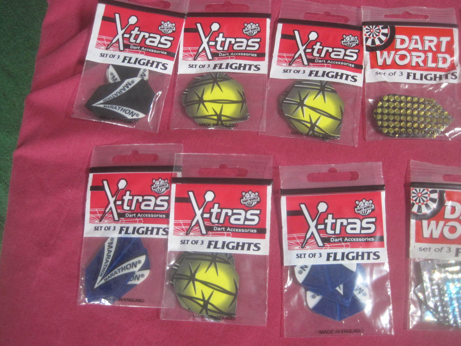 Lot of 19 Sets (3 flights per packa) Dart World Flights - NEW - Check out pics!