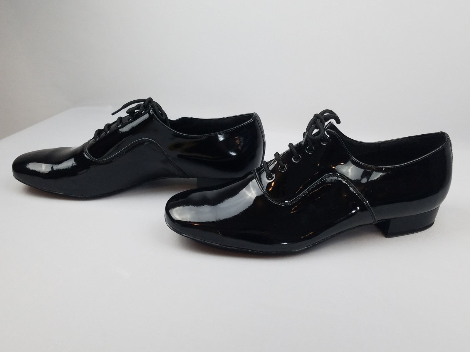 Very Fine Mens Signature Series C917101 Black Patent Suede Sole Dance Shoes US13