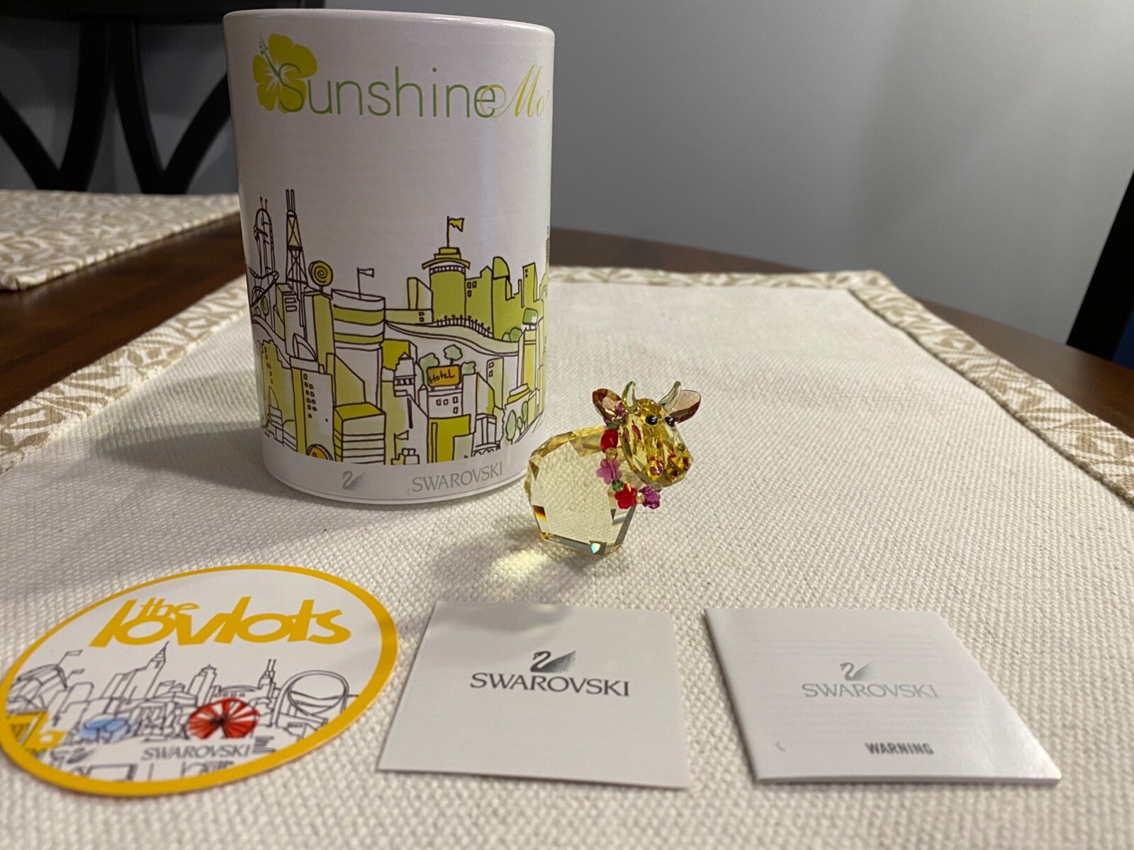 Swarovski Crystal Figurine - Lovlots Sunshine Mo (#1093651 Swarovski Crystal Figurine - Lovlots Sunshine Mo (#1093651