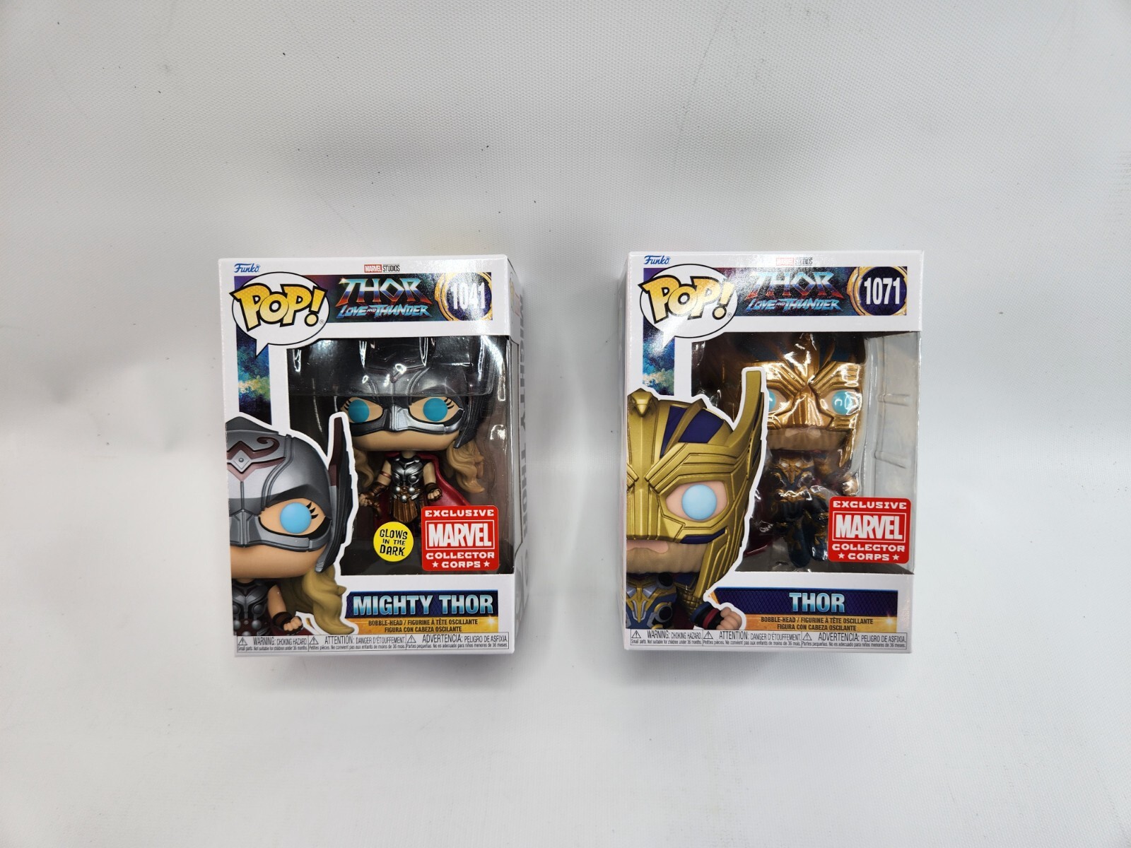 ファンコ ポップ MARVEL THOR 1041 & 1071 Amazon.com: POP Thor Love & Thunder Marvel Collector Corps
