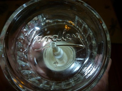 Glass - Hand Lotion Dispenser Bottle - YARDLEY - Nice!