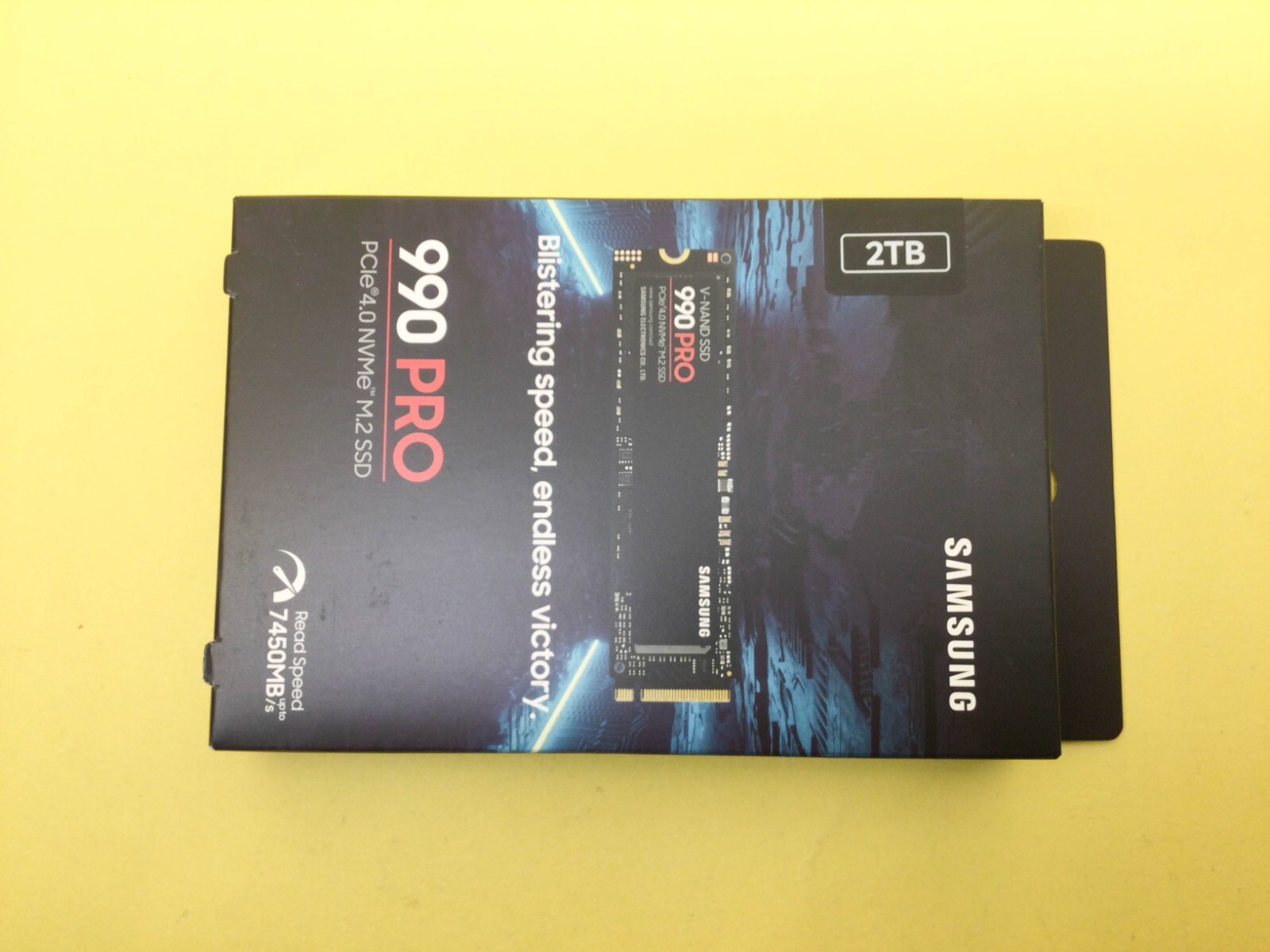 Samsung 990 PRO 2TB M.2 NVME PCIE 4.0 V-NAND Internal SSD MZ-V9P2T0B/AM New Samsung 990 PRO 2TB M.2 NVME PCIE 4.0 V-NAND Internal SSD MZ-V9P2T0B/AM New
